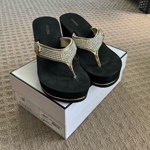Guess Sarraly Wedge Flip Flop